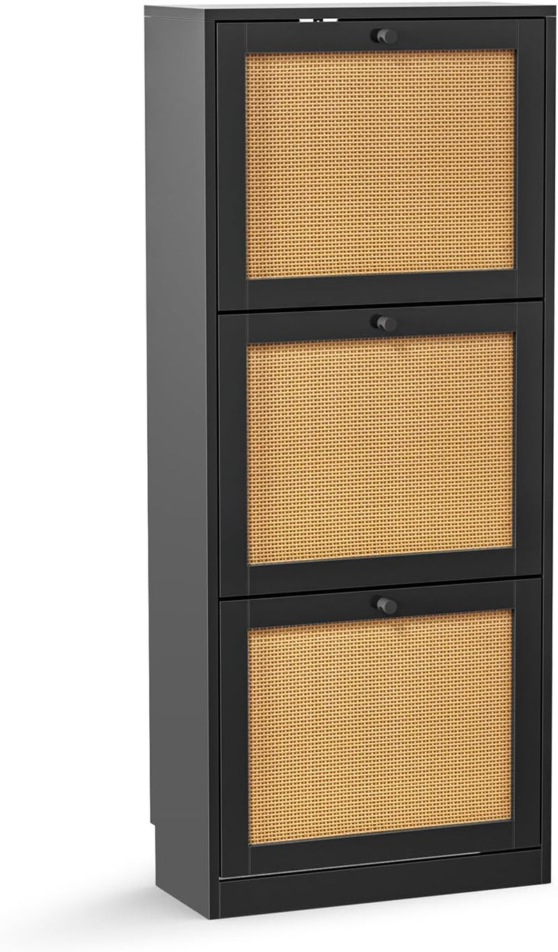 Shoe Storage Cabinet with 4 Flip Drawers 16-24