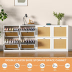 Shoe Storage Cabinet with 4 Flip Drawers 16-24