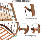 Rattan Swing Chair Hanging Cushioned Egg in Ft