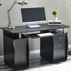 Deluxe Design Computer Desk with Cabinet and 3