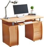 Deluxe Design Computer Desk with Cabinet and 3