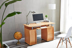 Deluxe Design Computer Desk with Cabinet and 3