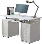 Deluxe Design Computer Desk with Cabinet and 3