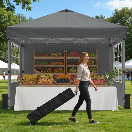 Pop Up Canopy Tent for 10 Person Coated