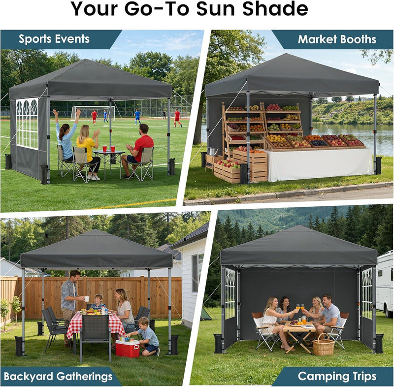 Pop Up Canopy Tent for 10 Person Coated