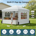 Raynesys Pop Up Canopy Tent for 10 Person