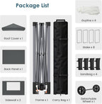 Raynesys Pop Up Canopy Tent for 10 Person