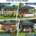 Raynesys Pop Up Canopy Tent for 10 Person