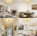 Modern Crystal Ceiling Lights for Living Room Chrome