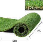 Realistic Artificial Grass Roll 1m X 4m 25MM