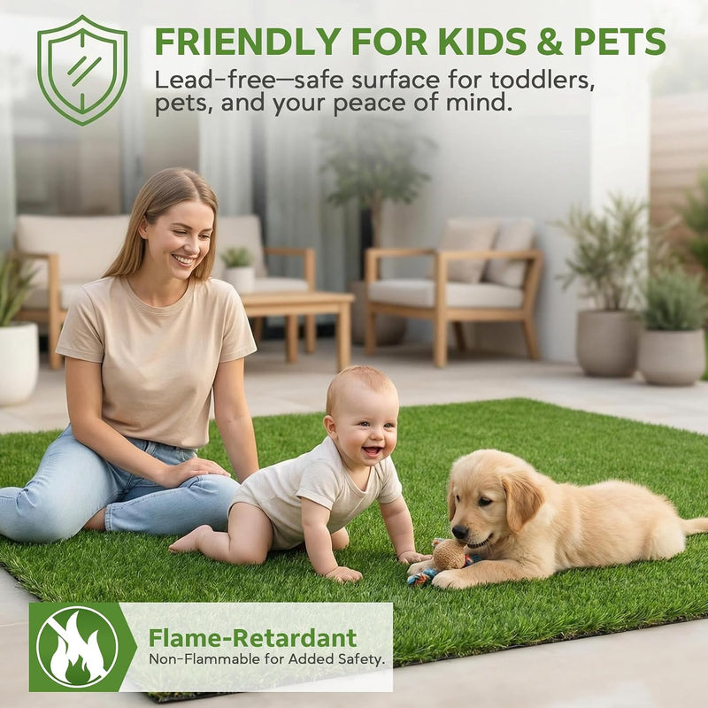 Realistic Artificial Grass Roll 1m X 4m 25MM