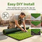 Realistic Artificial Grass Roll 1m X 4m 25MM