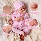 Reborn Dolls 17 Inch Soft Body Lifelike-Newborn Baby