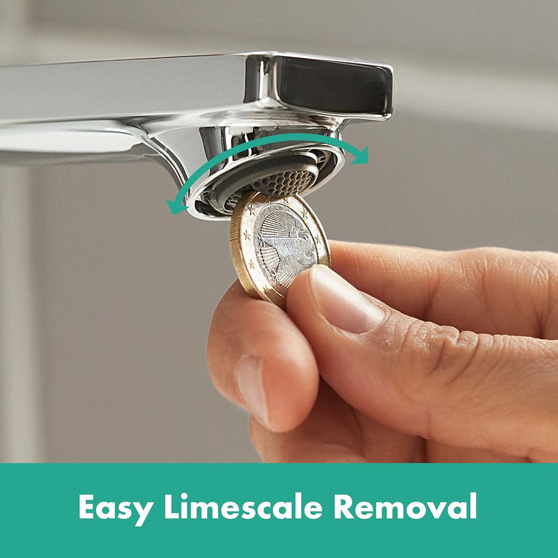 Rebris E Basin Mixer Tap 110 with Pop-Up