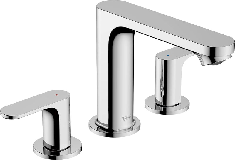 Rebris S 3-Hole Basin Mixer 110 with Pop-Up