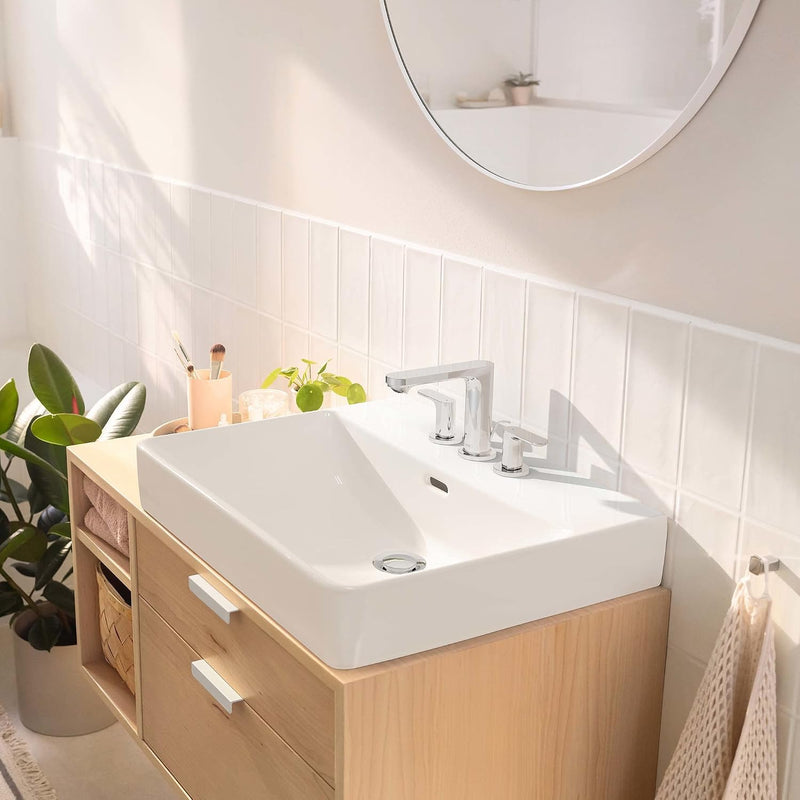 Rebris S 3-Hole Basin Mixer 110 with Pop-Up
