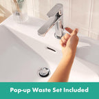 Rebris S Basin Mixer Tap 80 Energy-Saving Without