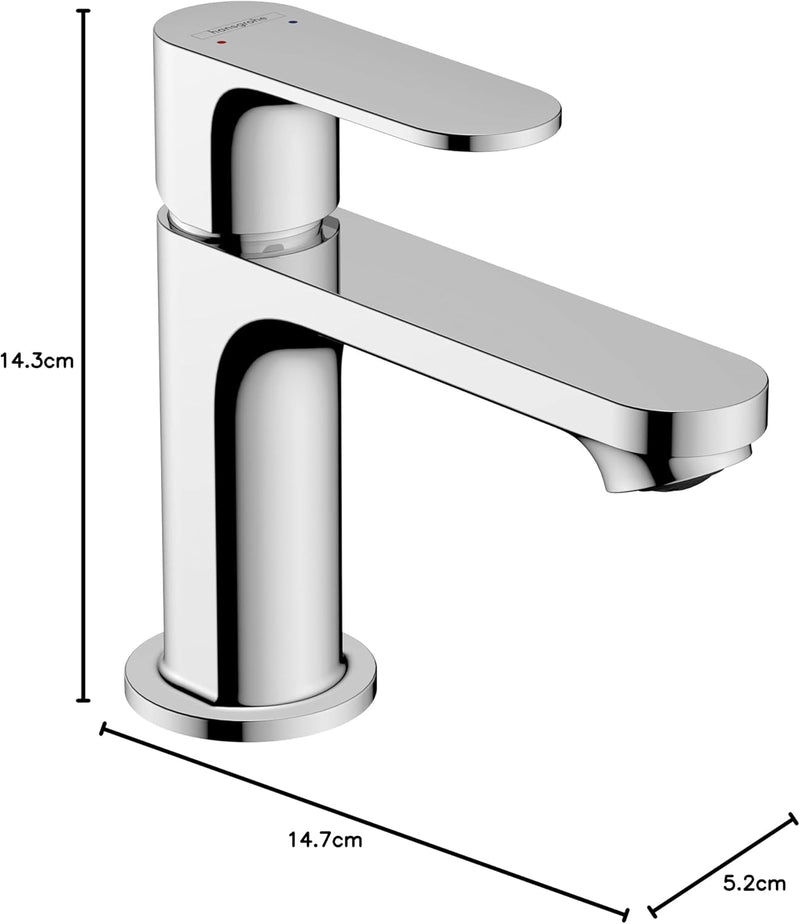Rebris S Basin Mixer Tap 80 Energy-Saving Without