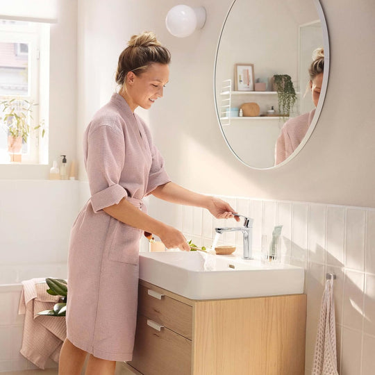 Rebris S Basin Mixer Tap 80 Energy-Saving Without