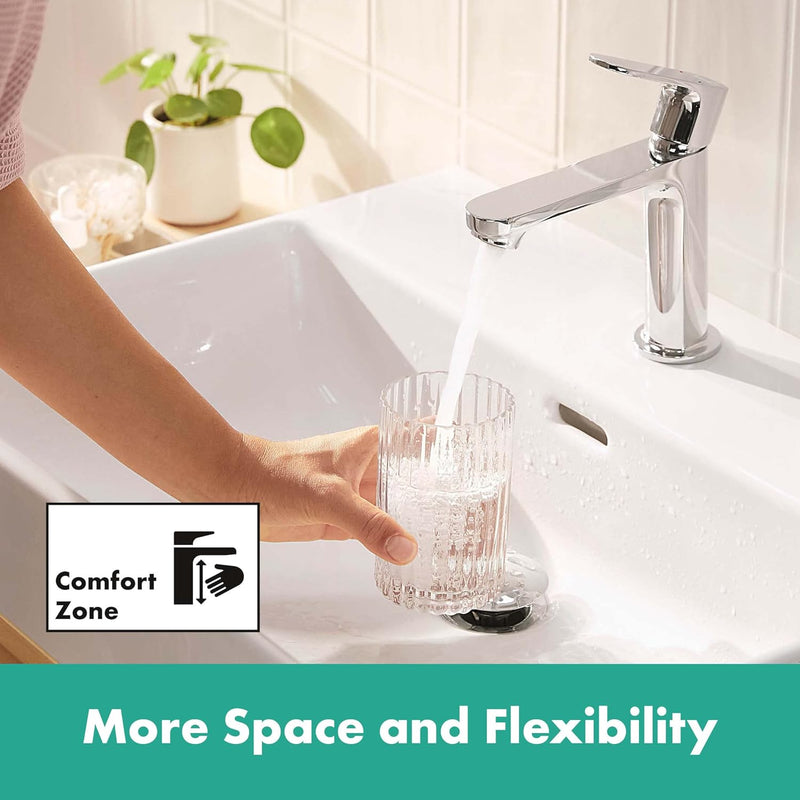 Rebris S Basin Mixer Tap 80 Energy-Saving Without