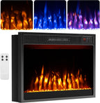 Recessed Electric Fireplace Insert Fire Heater with Flame