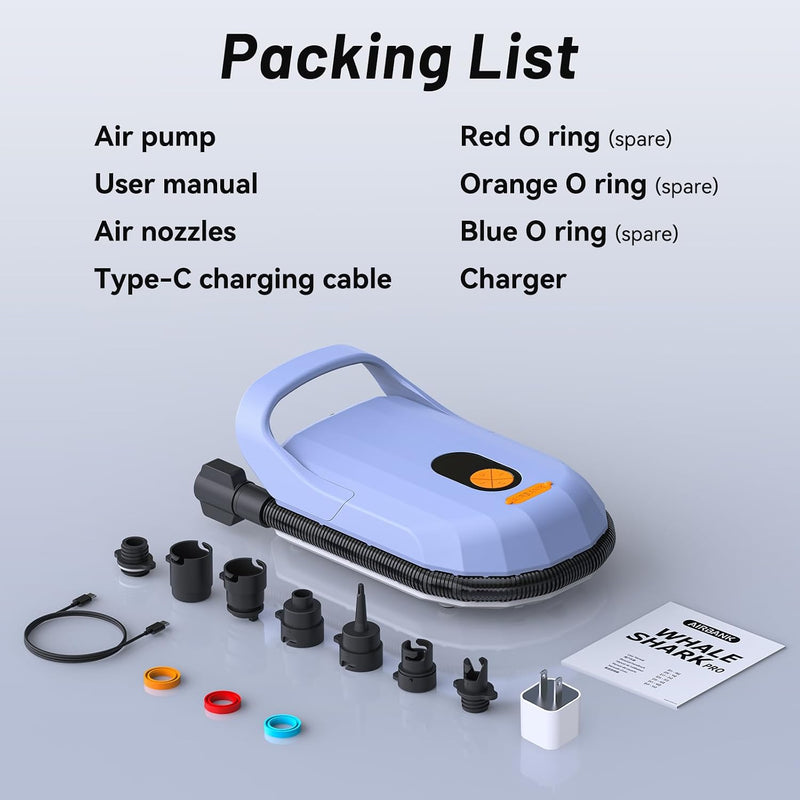 Rechargeable Sup Pump Whale Shark Pro 96.2WH Battery