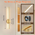 Wall Lights Rechargeable No Drilling Wireless Sconces (Set of 2)