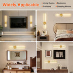 Wall Lights Rechargeable No Drilling Wireless Sconces (Set of 2)