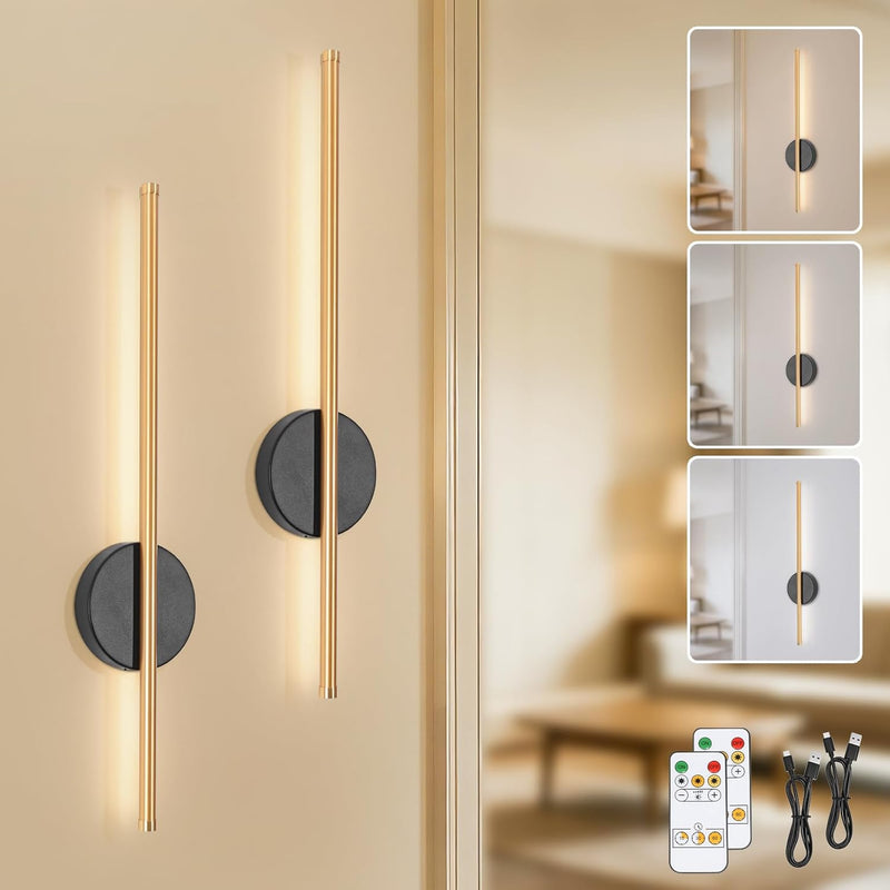 Rechargeable Wall Lights with Remote Control