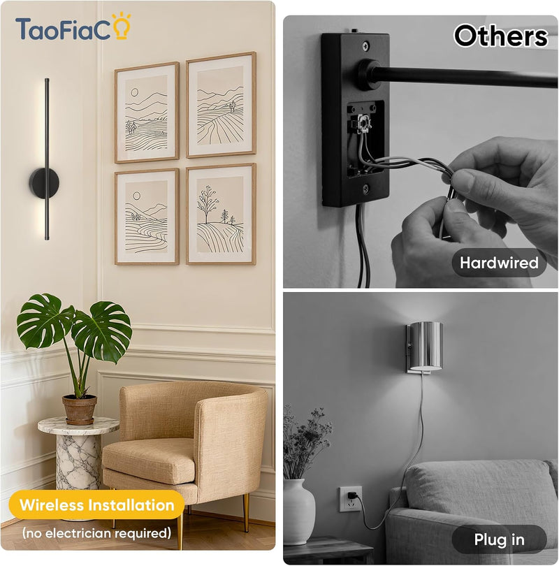 Rechargeable Wall Lights with Remote Control