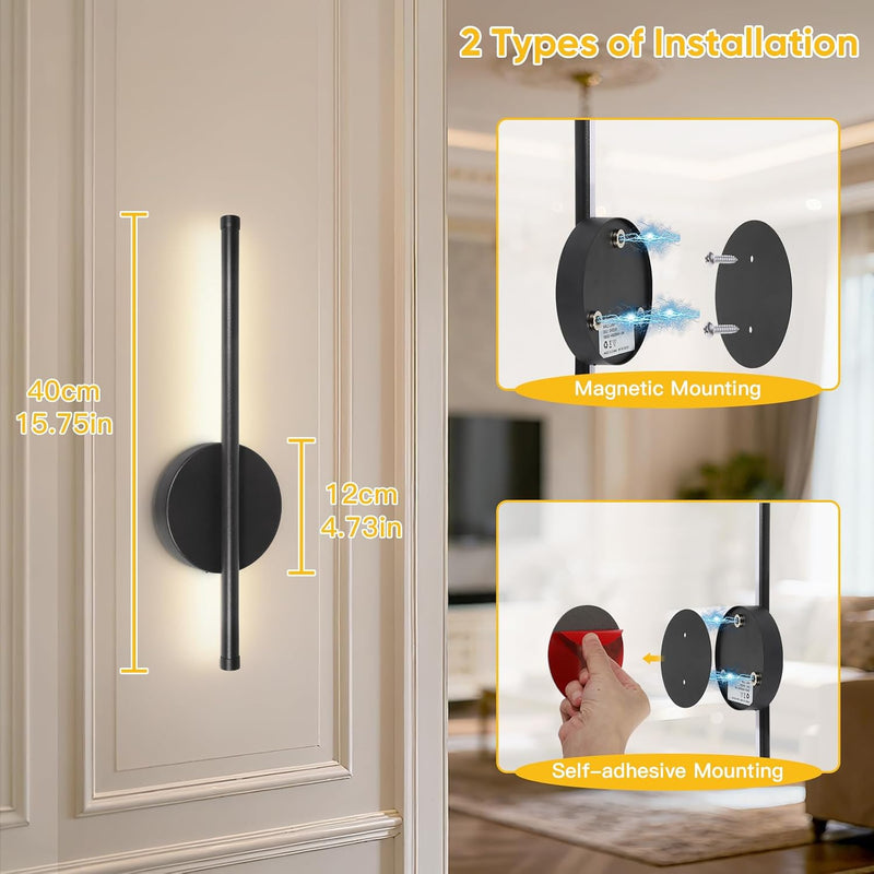 Rechargeable Wall Lights with Remote Control
