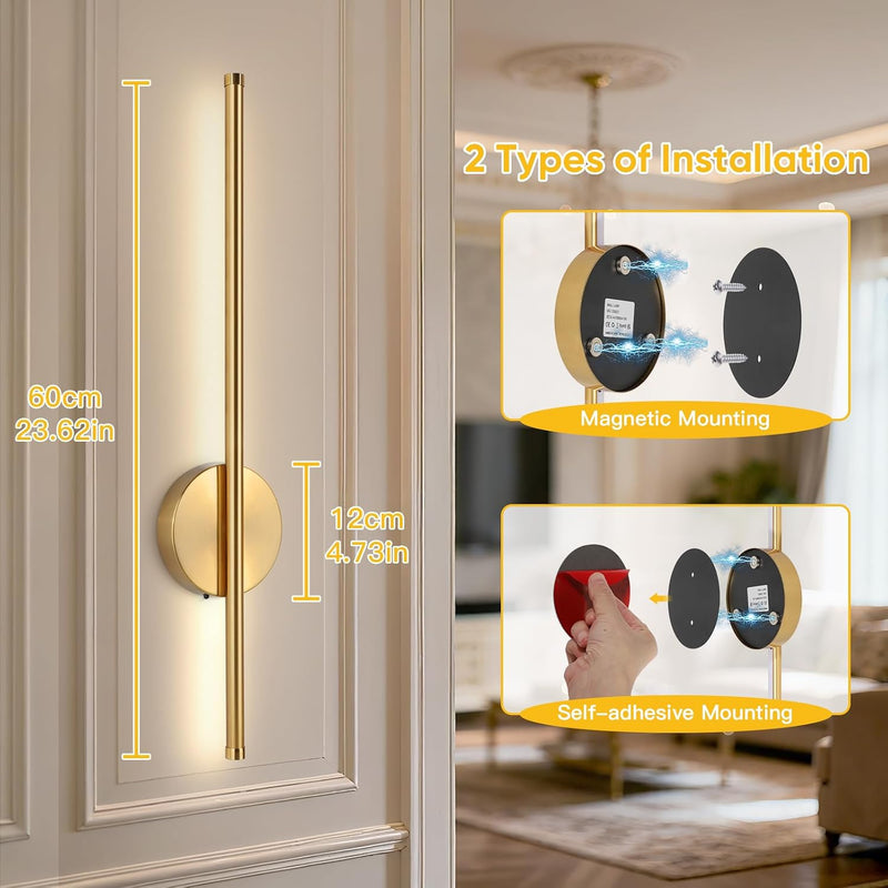Rechargeable Wall Lights with Remote Control