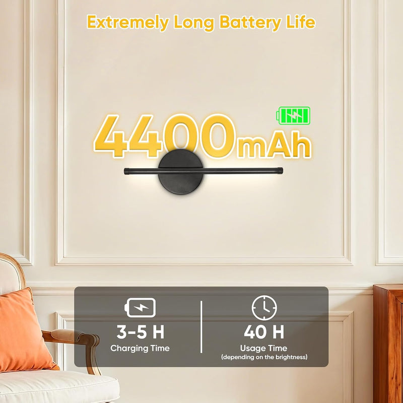 Rechargeable Wall Lights with Remote Control