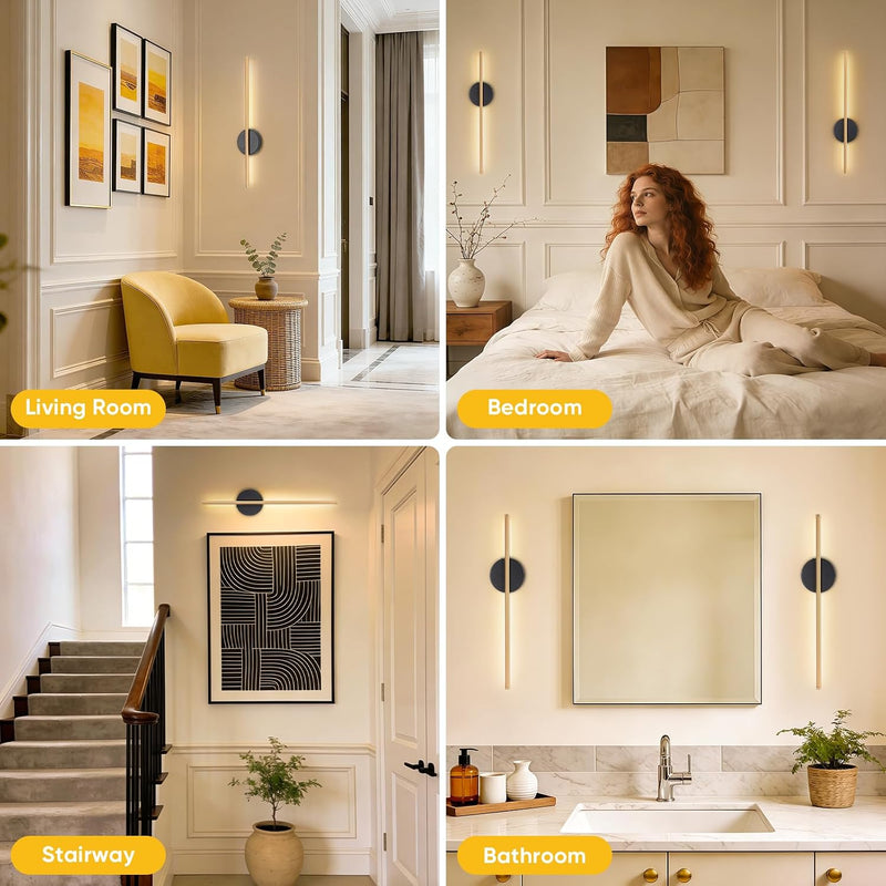 Rechargeable Wall Lights with Remote Control