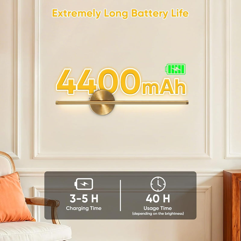 Rechargeable Wall Lights with Remote Control