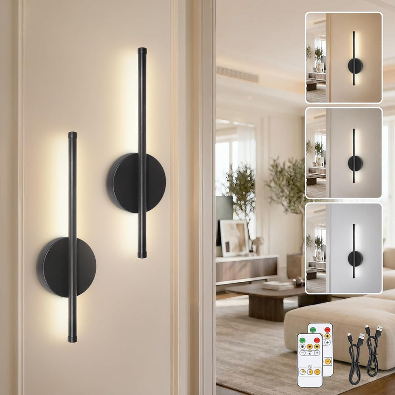 Rechargeable Wall Lights with Remote Control