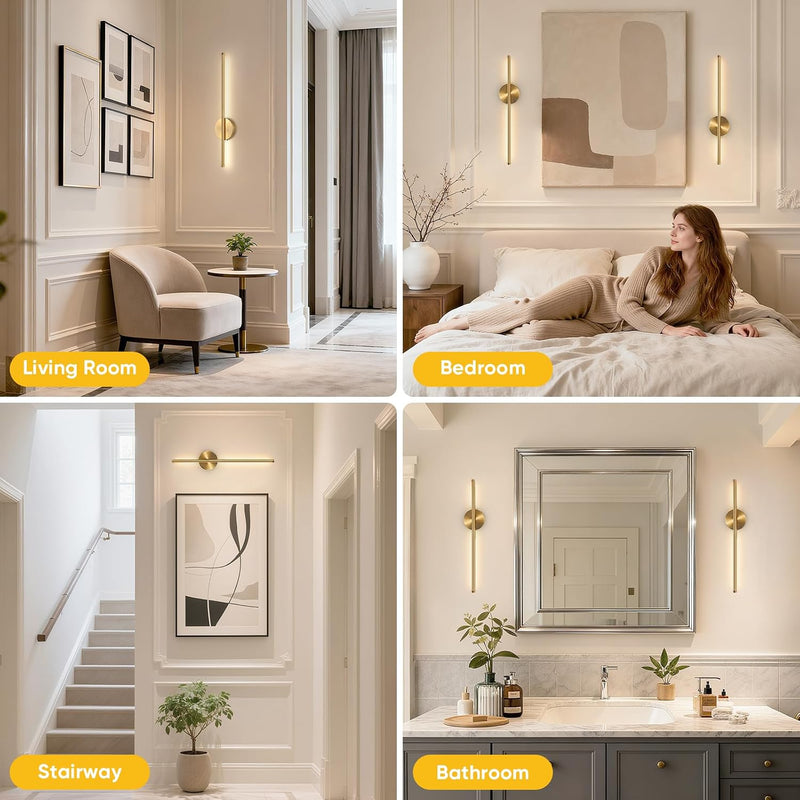 Rechargeable Wall Lights with Remote Control