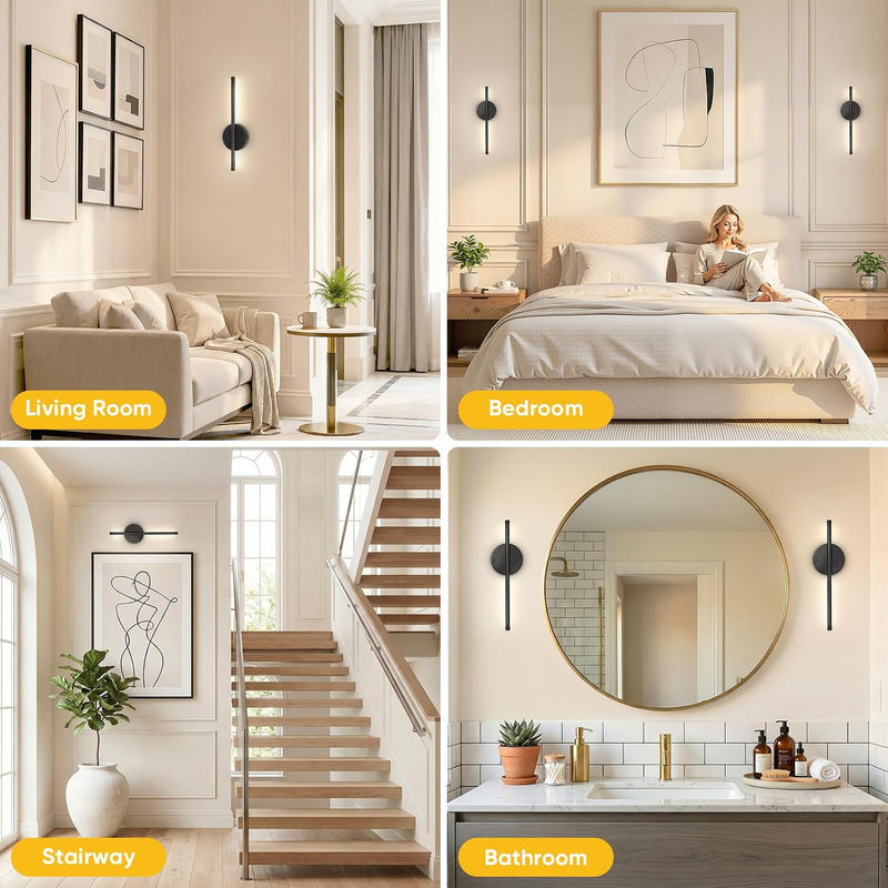Rechargeable Wall Lights with Remote Control