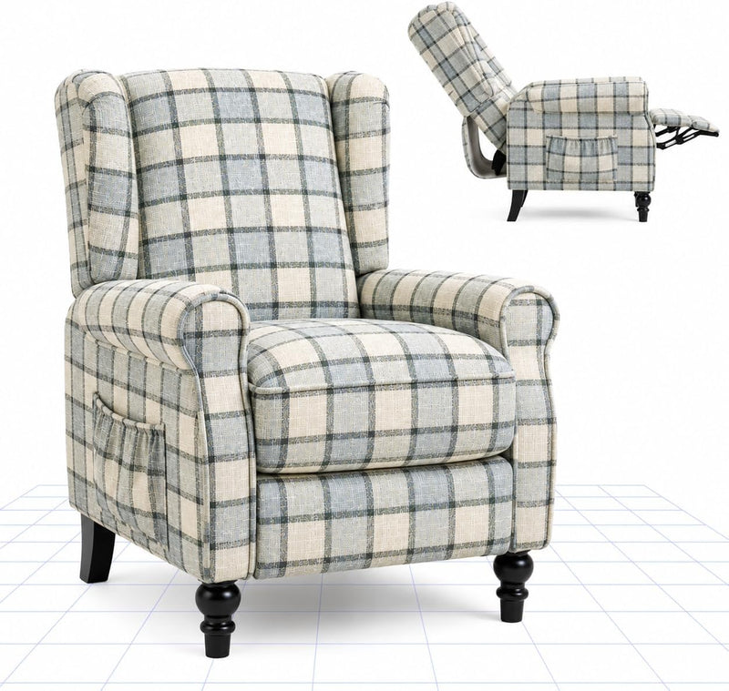 Recliner Chair Armchair Adjustable Single Sofa for Relaxing