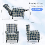 Recliner Chair Armchair Adjustable Single Sofa for Relaxing