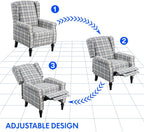 Recliner Chair Armchair Adjustable Single Sofa for Relaxing