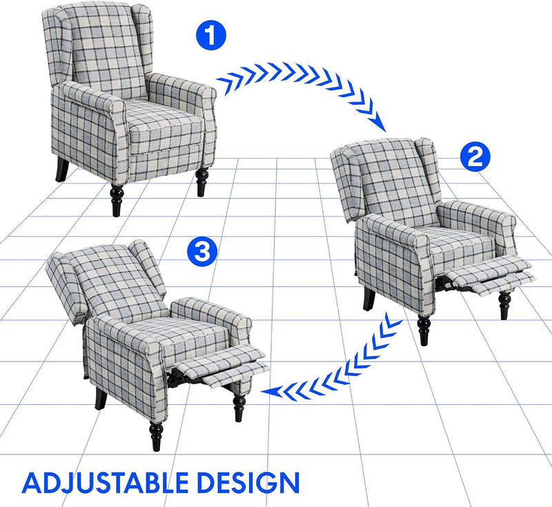 Recliner Chair Armchair Adjustable Single Sofa for Relaxing
