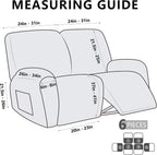 Recliner Chair Covers Stretch Couch Slipcovers Furniture (6 Piece)