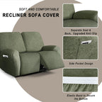 Recliner Chair Covers Stretch Couch Slipcovers Furniture (6 Piece)