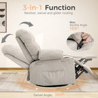 Recliner Chair Reclining Armchair Padded Seat Single Sofa