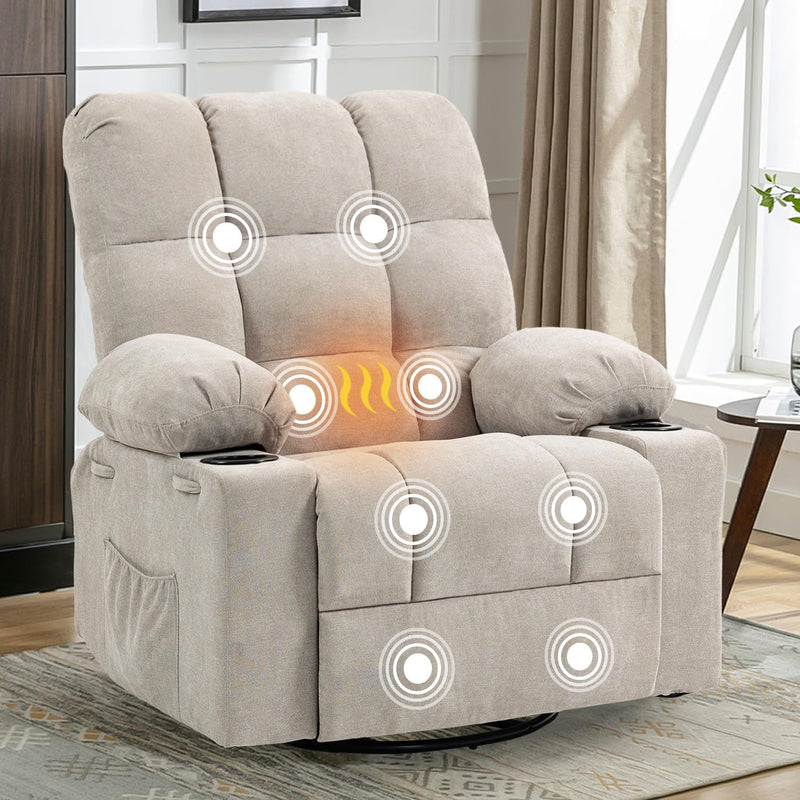 Recliner Chair Reclining Armchair Padded Seat Single Sofa