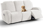 Recliner Couch Coversr 8-Pieces Slipcover Porcelain