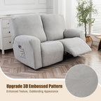 Recliner Loveseat Cover 4 Pieces Waterproof Stretch Sofa
