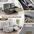 Recliner Loveseat Cover 4 Pieces Waterproof Stretch Sofa