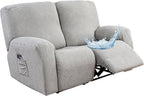 Recliner Loveseat Cover 4 Pieces Waterproof Stretch Sofa